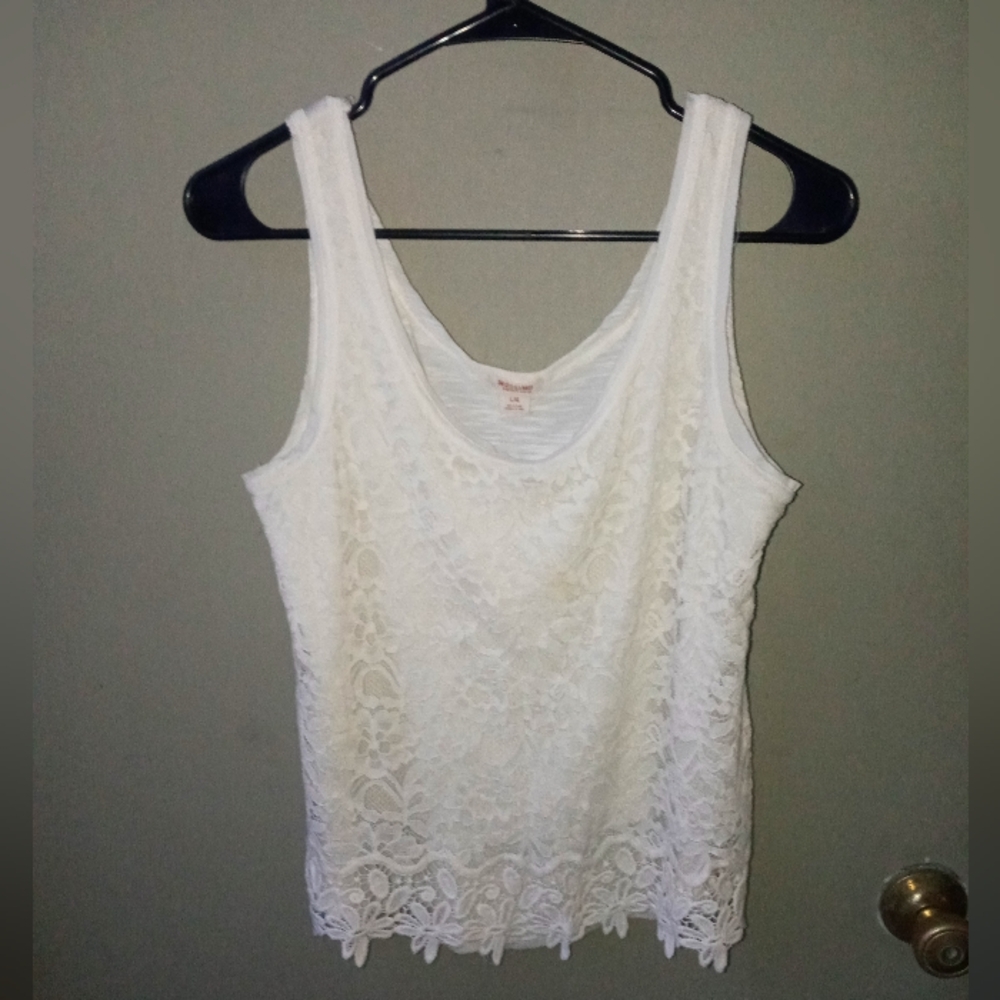 EUC Mossimo Supply Co. Lace Tank